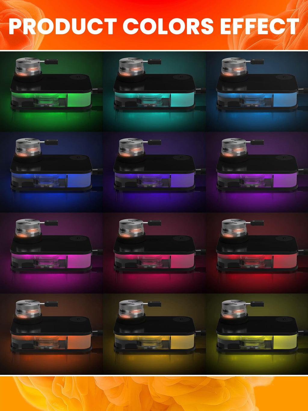 M. ROSENFELD Portable Hookah Set with Case - High Quality Small White Hookah for Travel, Flat Box with Stand and Charcoal Cover